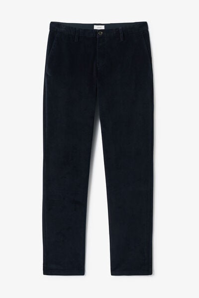 Pantalon chino straight en velours