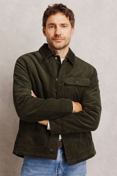 Veste velours int&eacute;rieur en sherpa