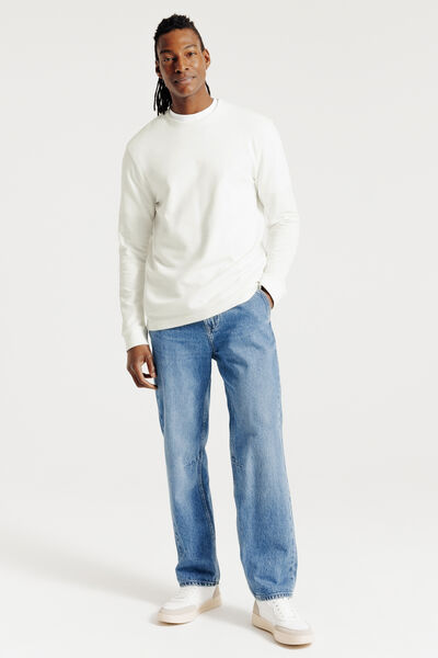 Tee shirt manches longues matière reliéfée