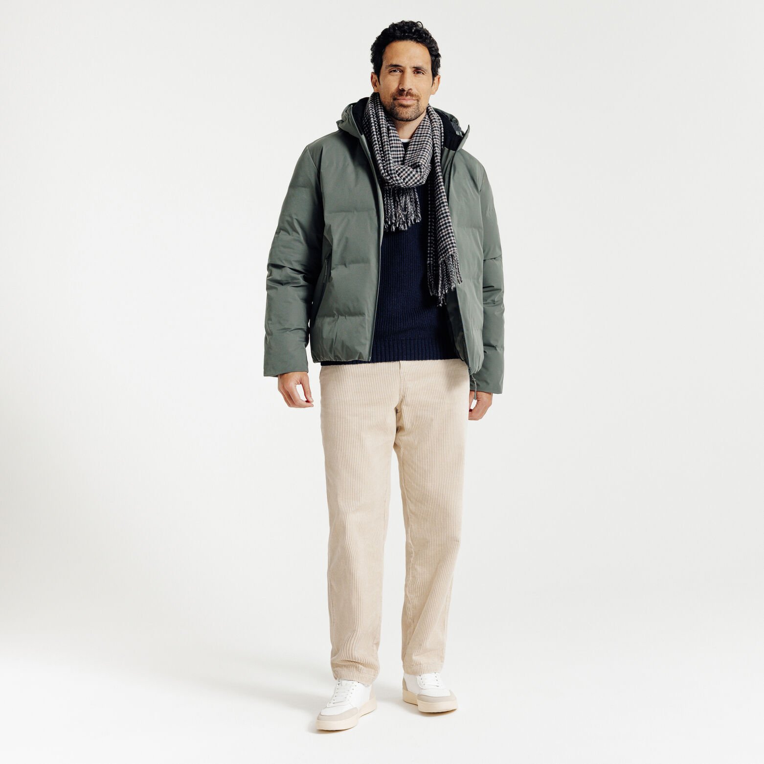 Pantalon en velours taille élastiquée