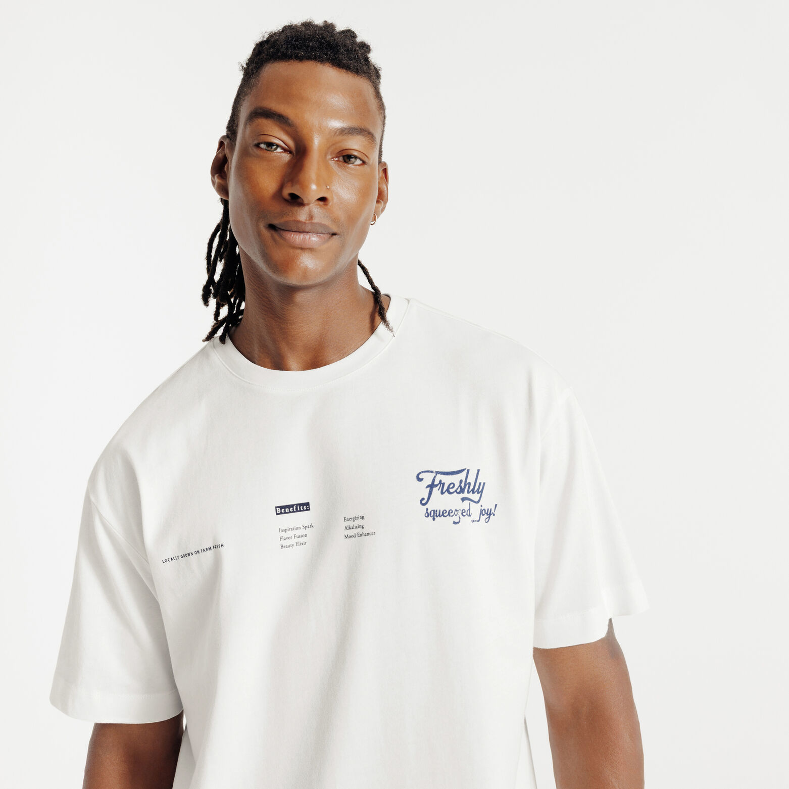 Tee shirt imprimé devant et dos citron