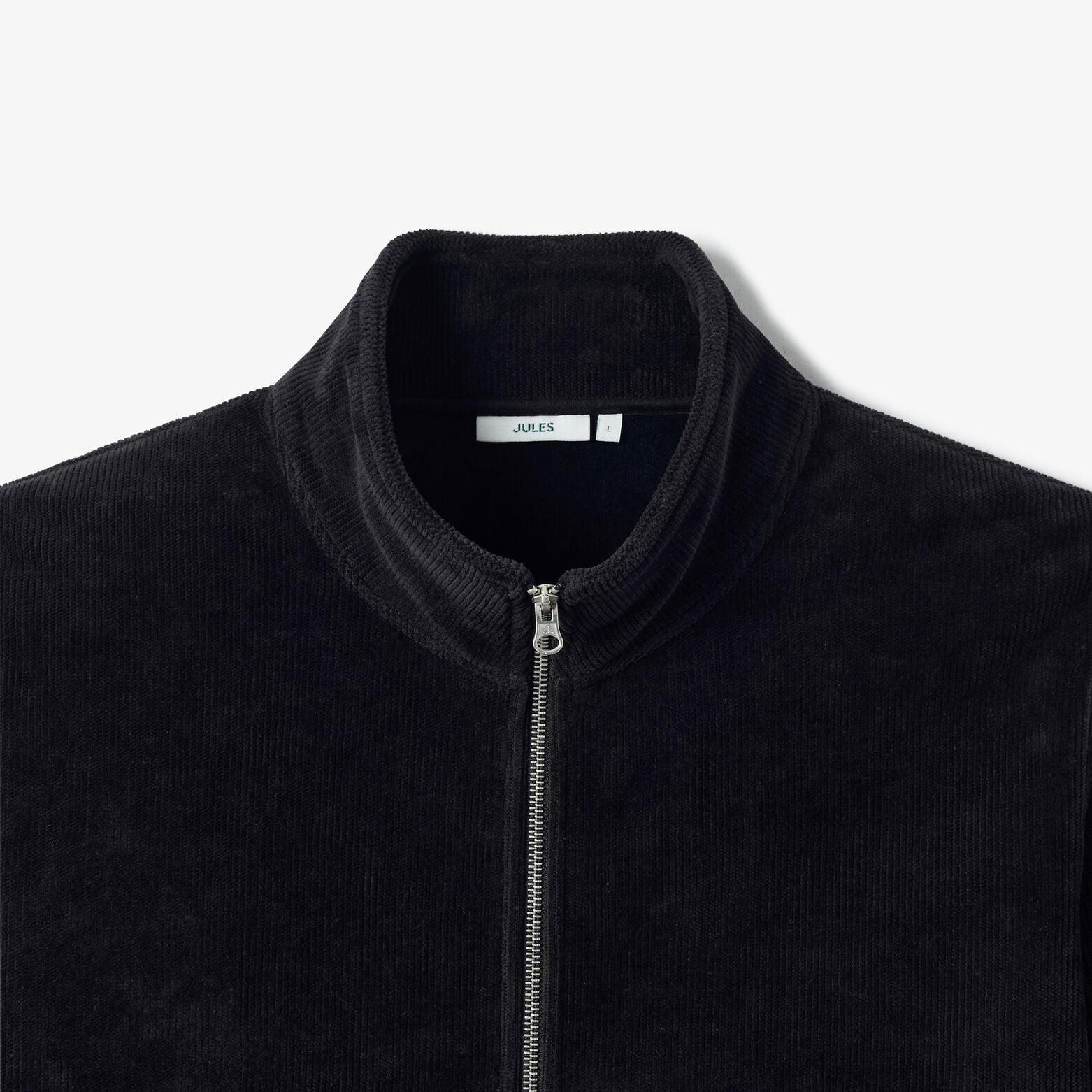 Sweat col montant zipp&eacute; en velours