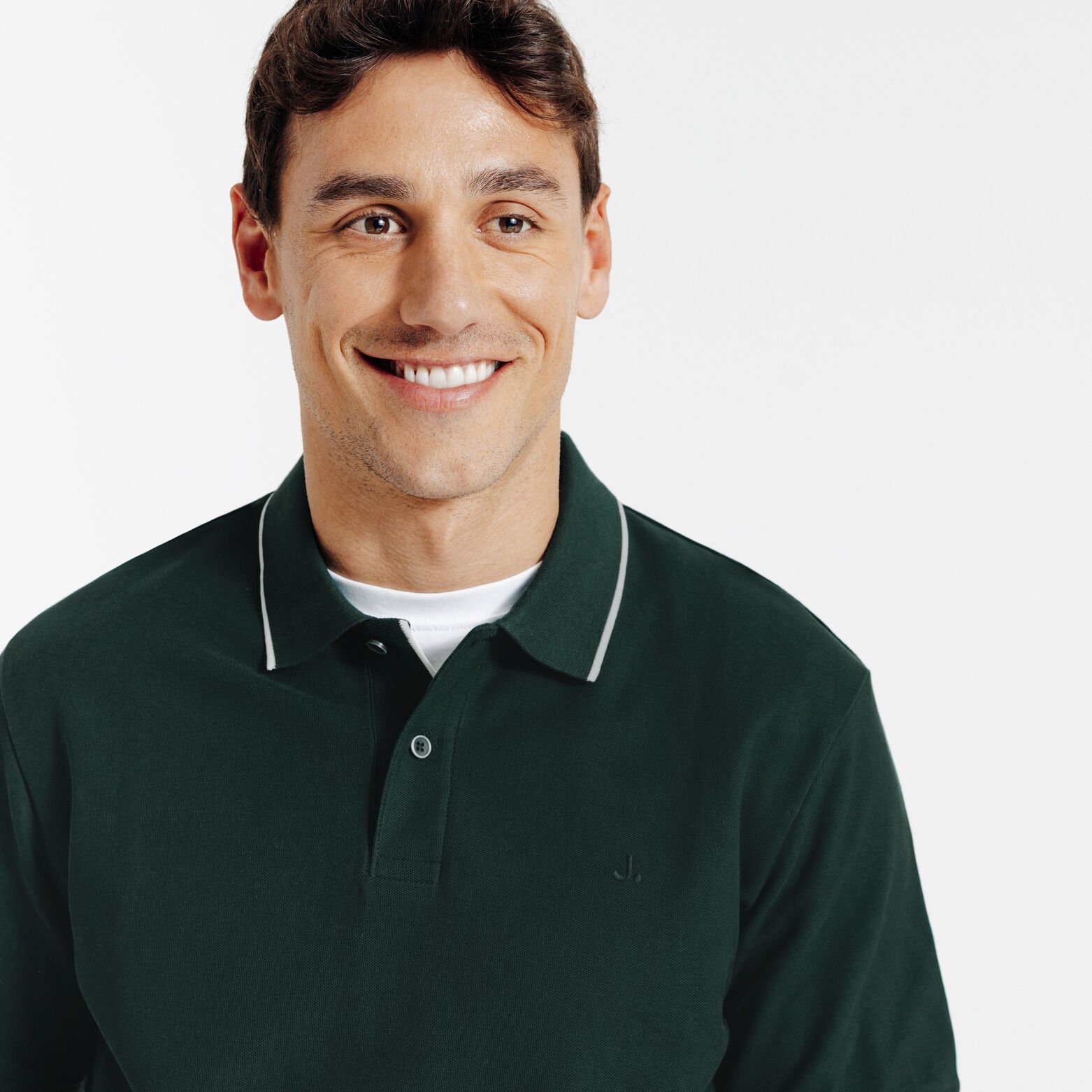 "Le Parfait by Jules" effen polo korte mouwen 