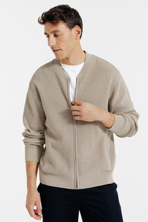 Vest met rits en sportieve kraag