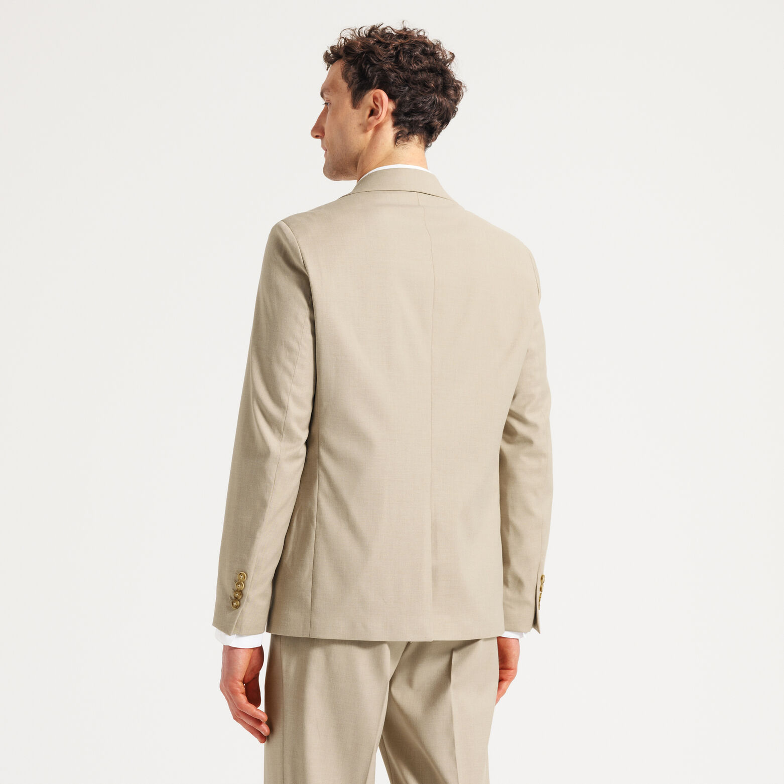 Comfort fit kostuumvest in twill