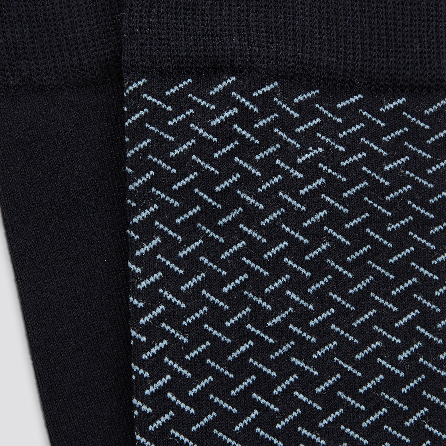 Lot de 2 paires de chaussettes micro motif fil d'E