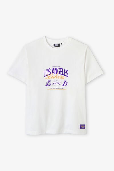 T-shirt met print Los Angeles Lakers NBA-licentie