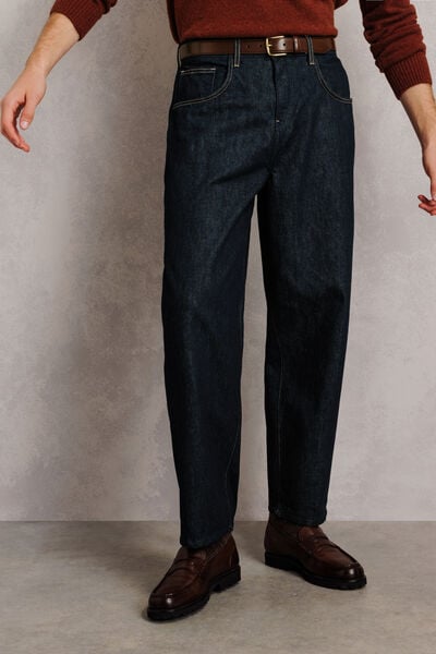 Barrel jeans raw 100% katoen