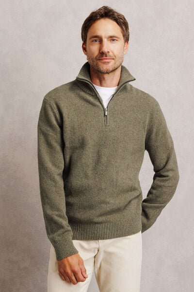 Pull col camionneur mousseux