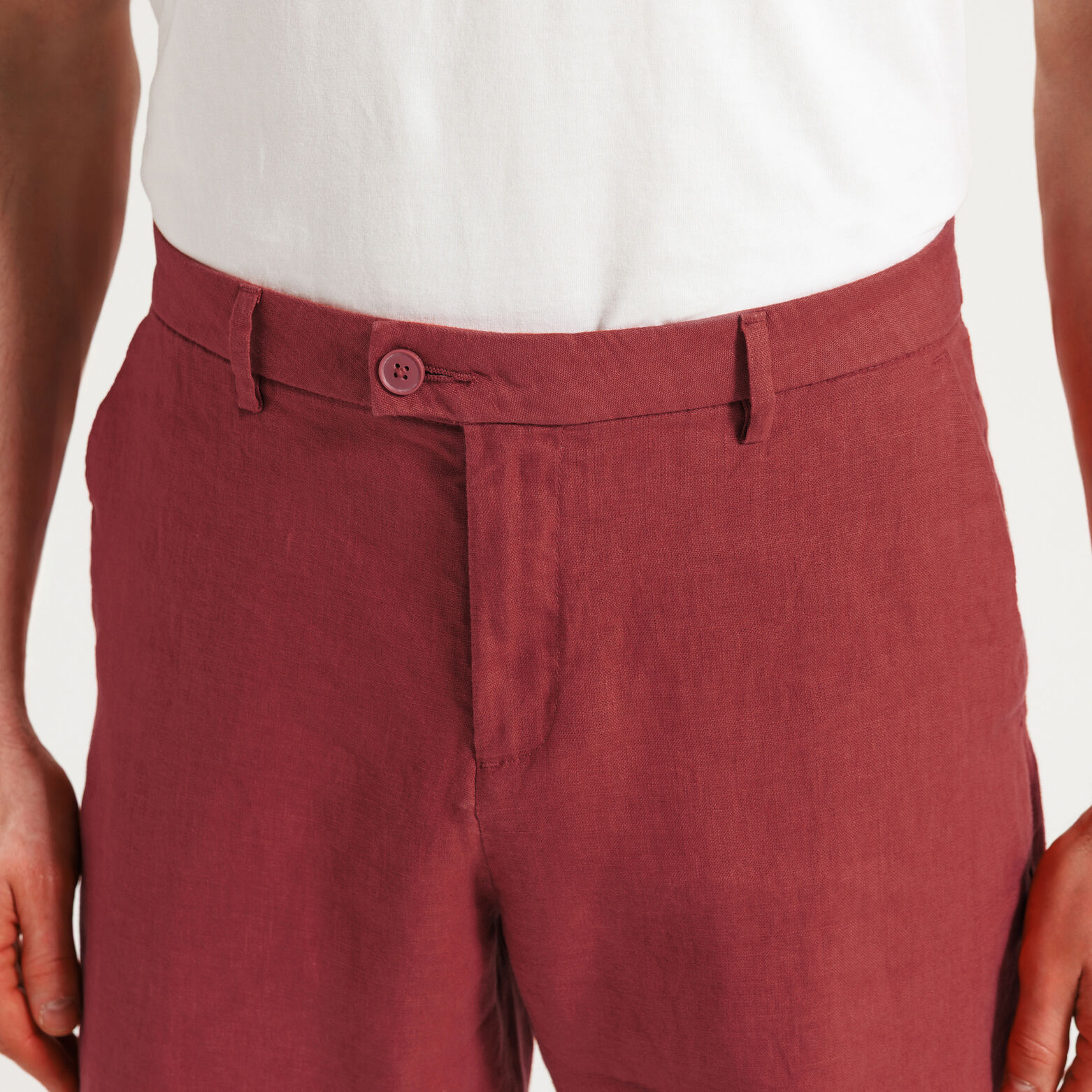 Bermuda chino 100% lin