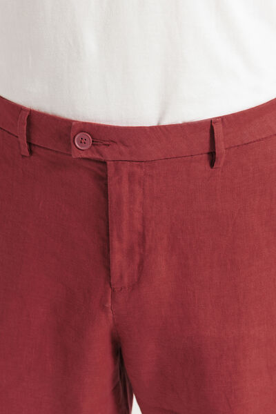 Bermuda chino 100% lin