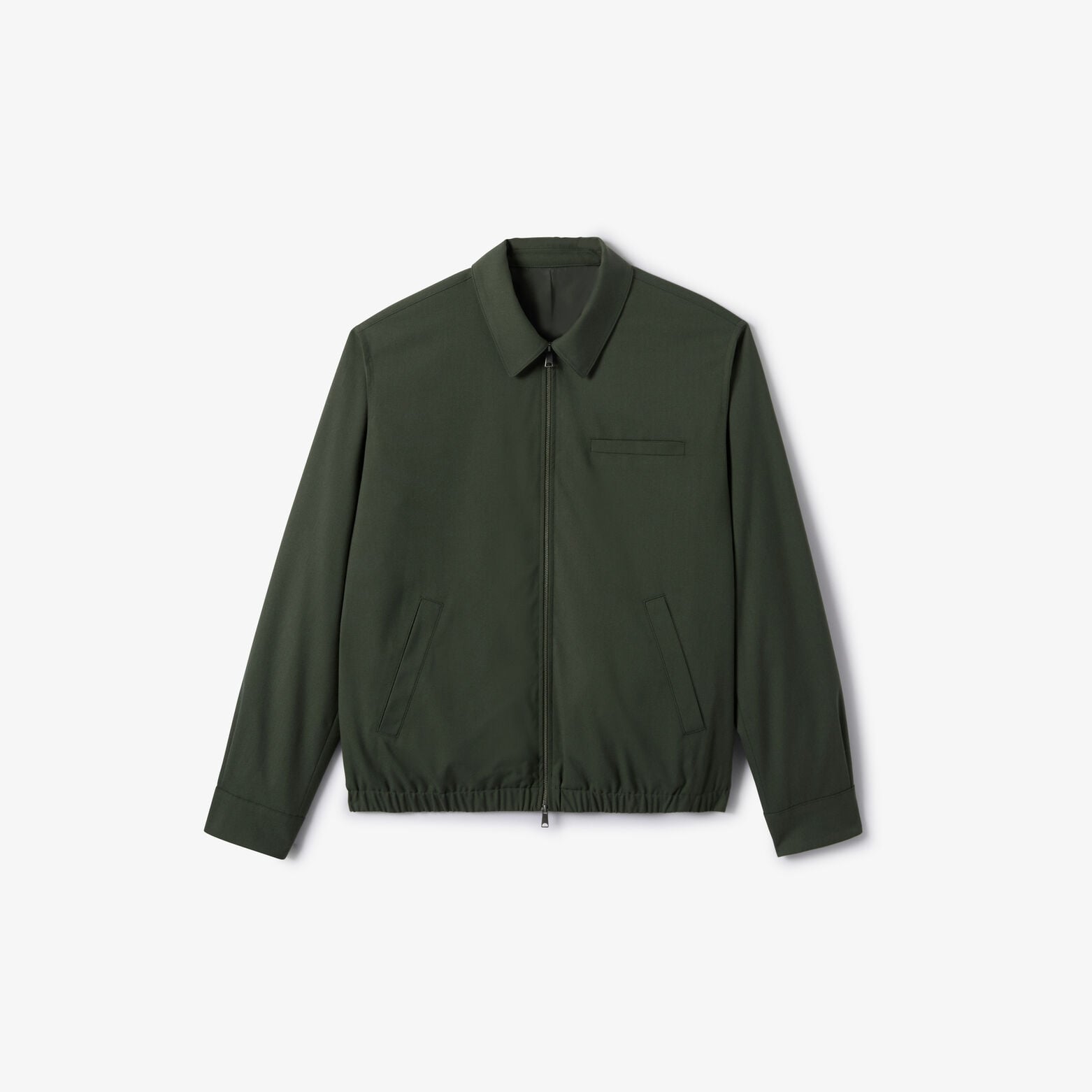 Veste zipp&eacute;e col chemise
