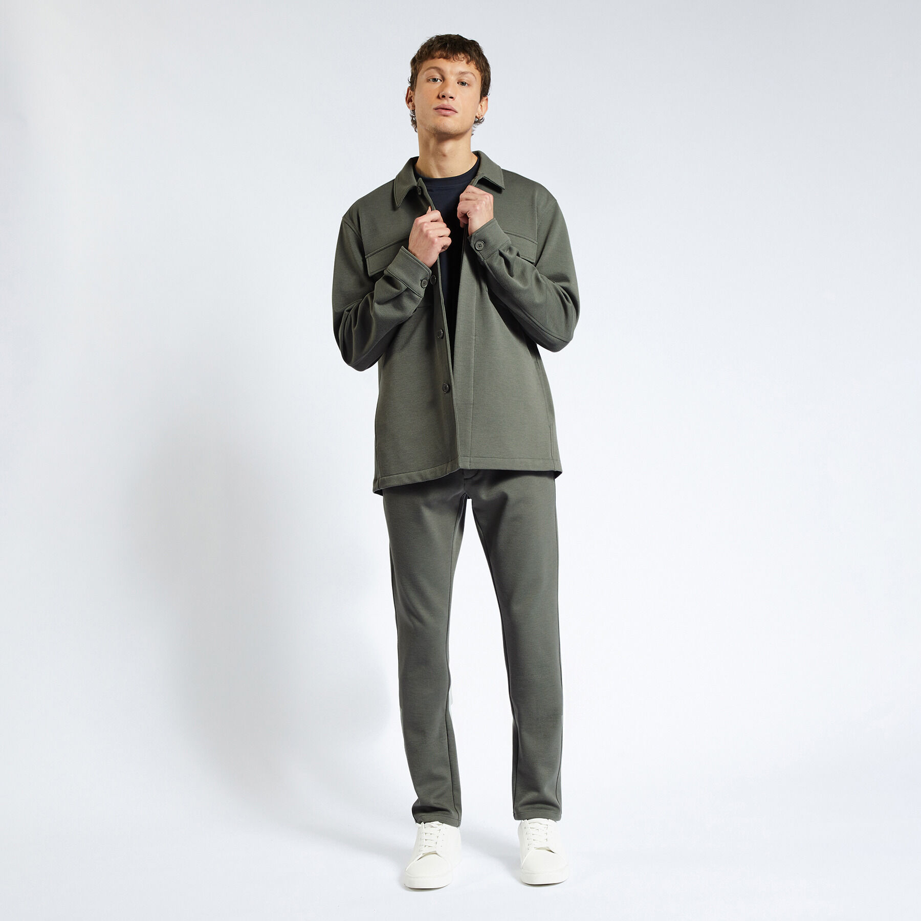 Polyester overhemd sales