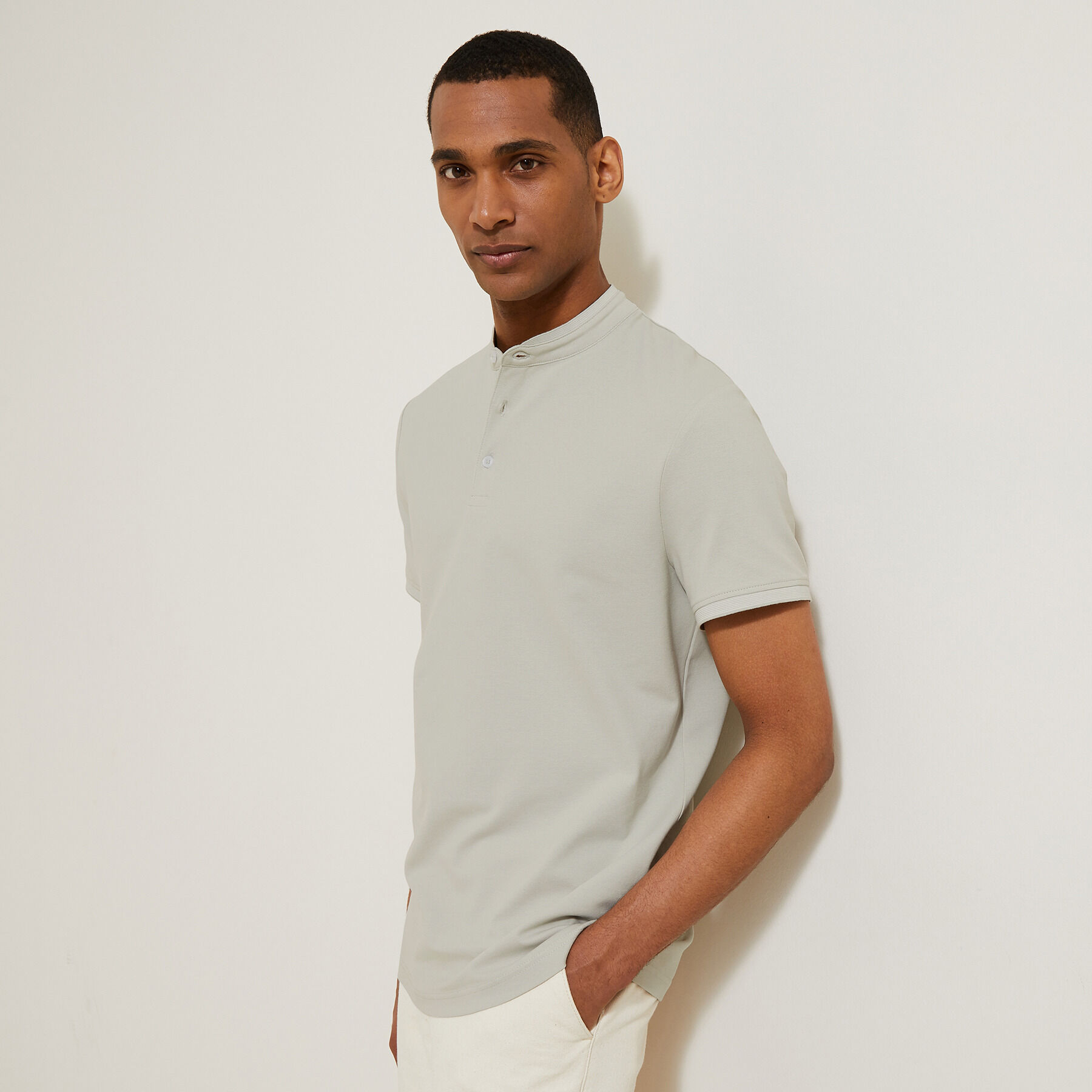Jules chemise col mao best sale