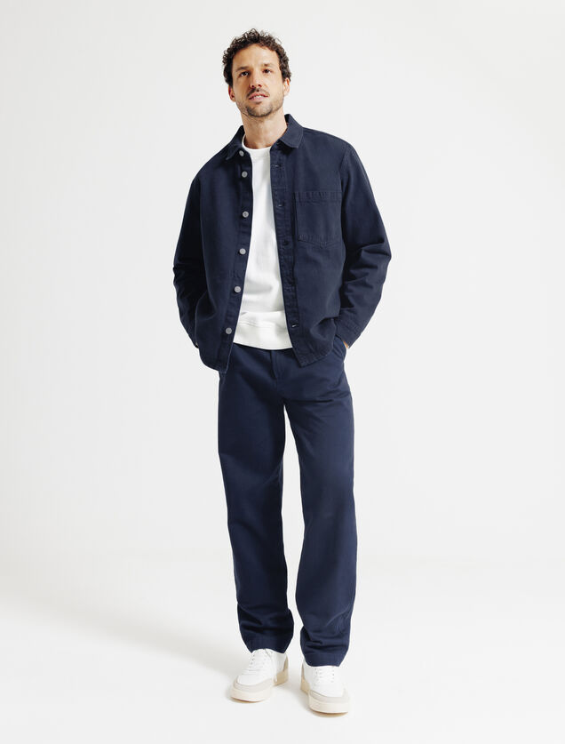 Surchemise en jean coton