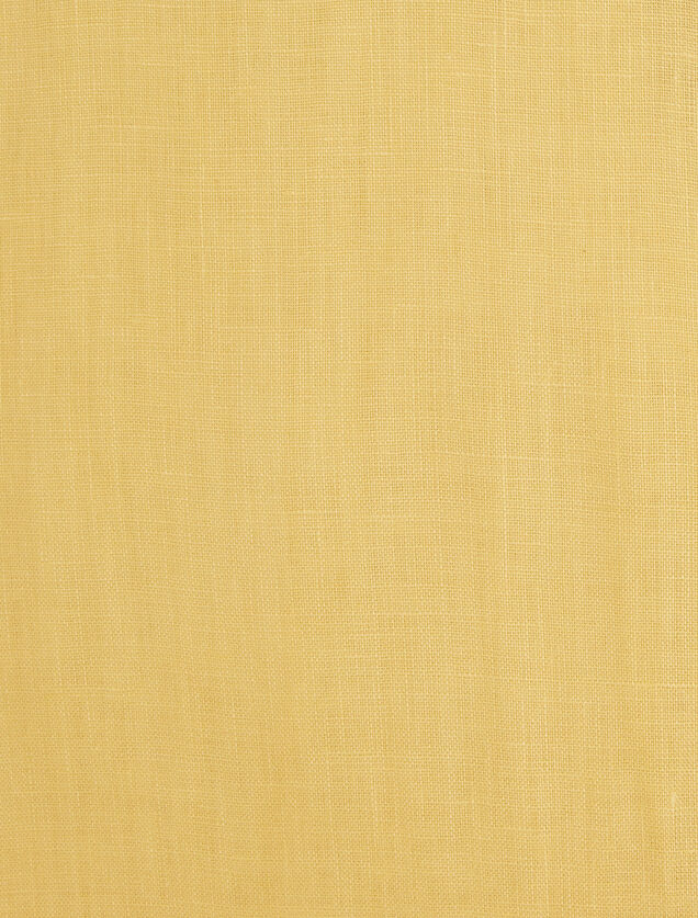 Chemise en lin regular col boutonné