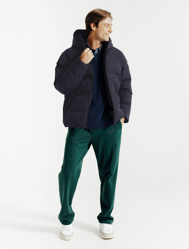 Doudoune zipp&eacute;e &agrave; capuche