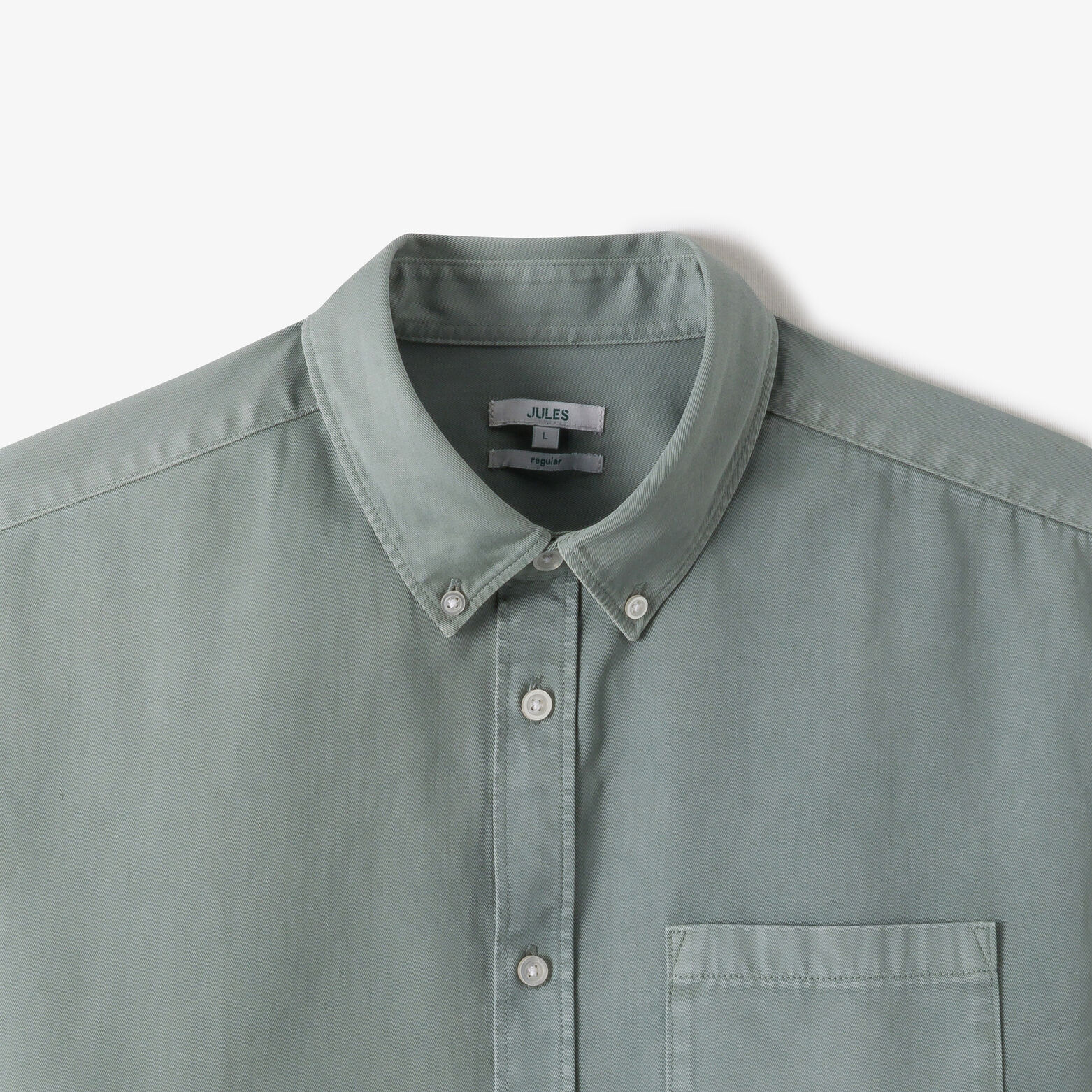 Effen hemd in katoen