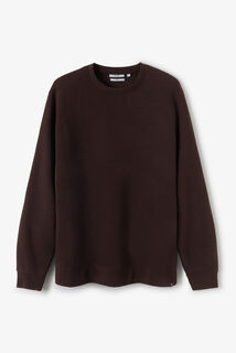 Effen sweater met ronde hals