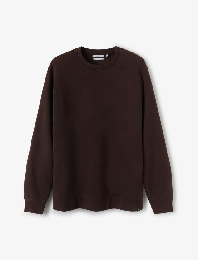 Effen sweater met ronde hals