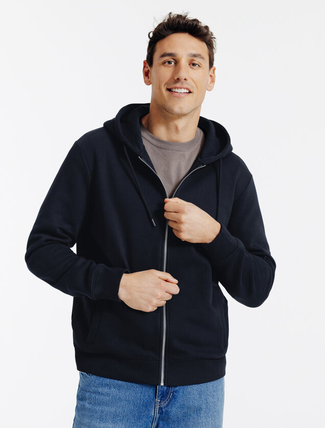 Sweat &agrave; capuche zipp&eacute;