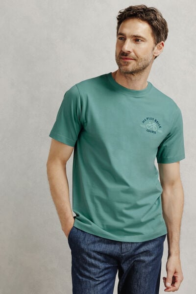 Tee shirt brod&eacute; licence Tour de France