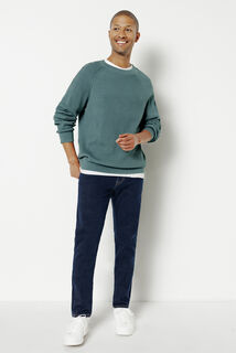 Pull col rond en cote