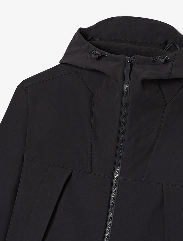 Blouson softshell à capuche