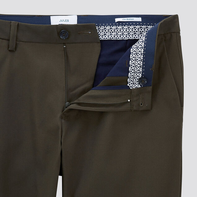 Pantalon chino slim #Simon mat en coton recyclé