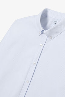 Chemise oxford en coton rayée