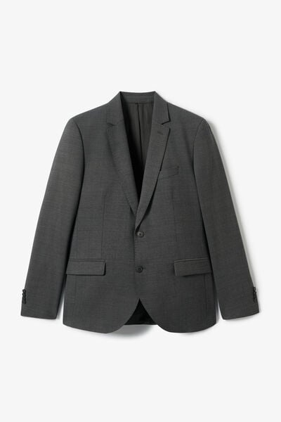 Veste de costume slim bi-stretch unie