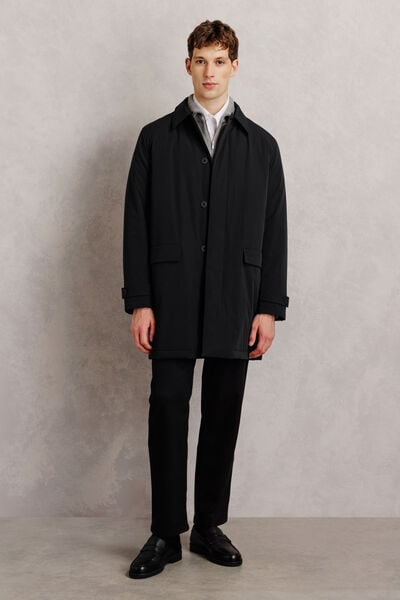 Parka longue col chemise