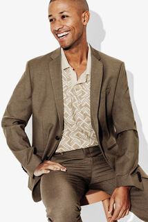 Polo manches courtes imprim&eacute; col resort