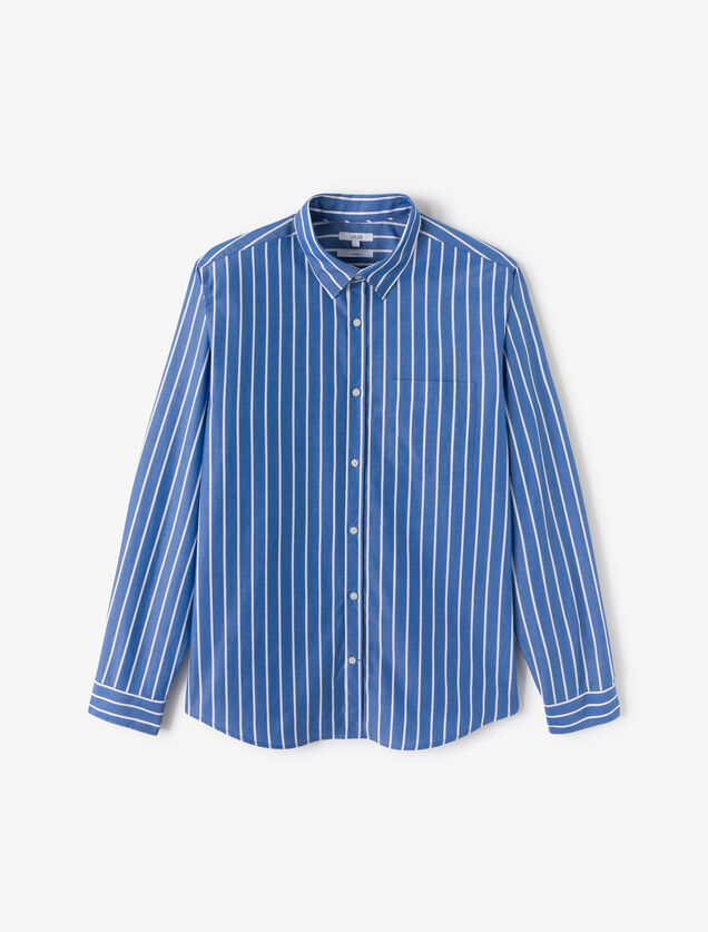 Chemise en coton ray&eacute;e