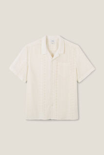 Chemisette en coton broderie anglaise