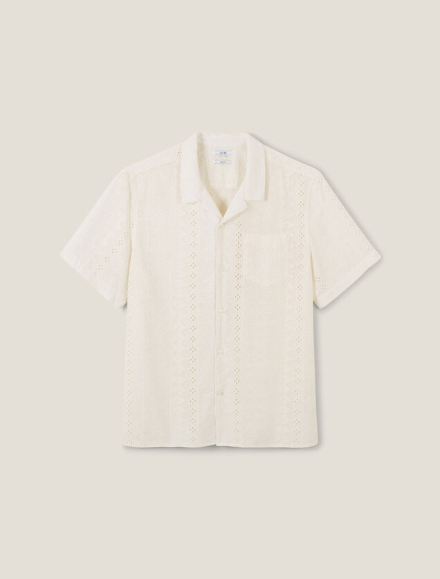 Chemisette en coton broderie anglaise