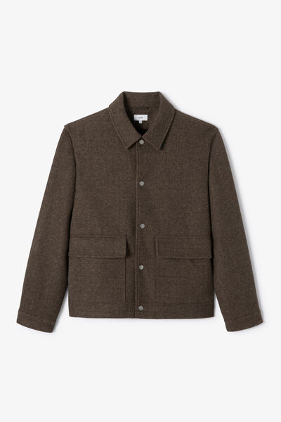 Blouson col chemise pressionn&eacute;