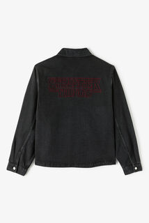 Veste en jean zippée licence Stranger Things
