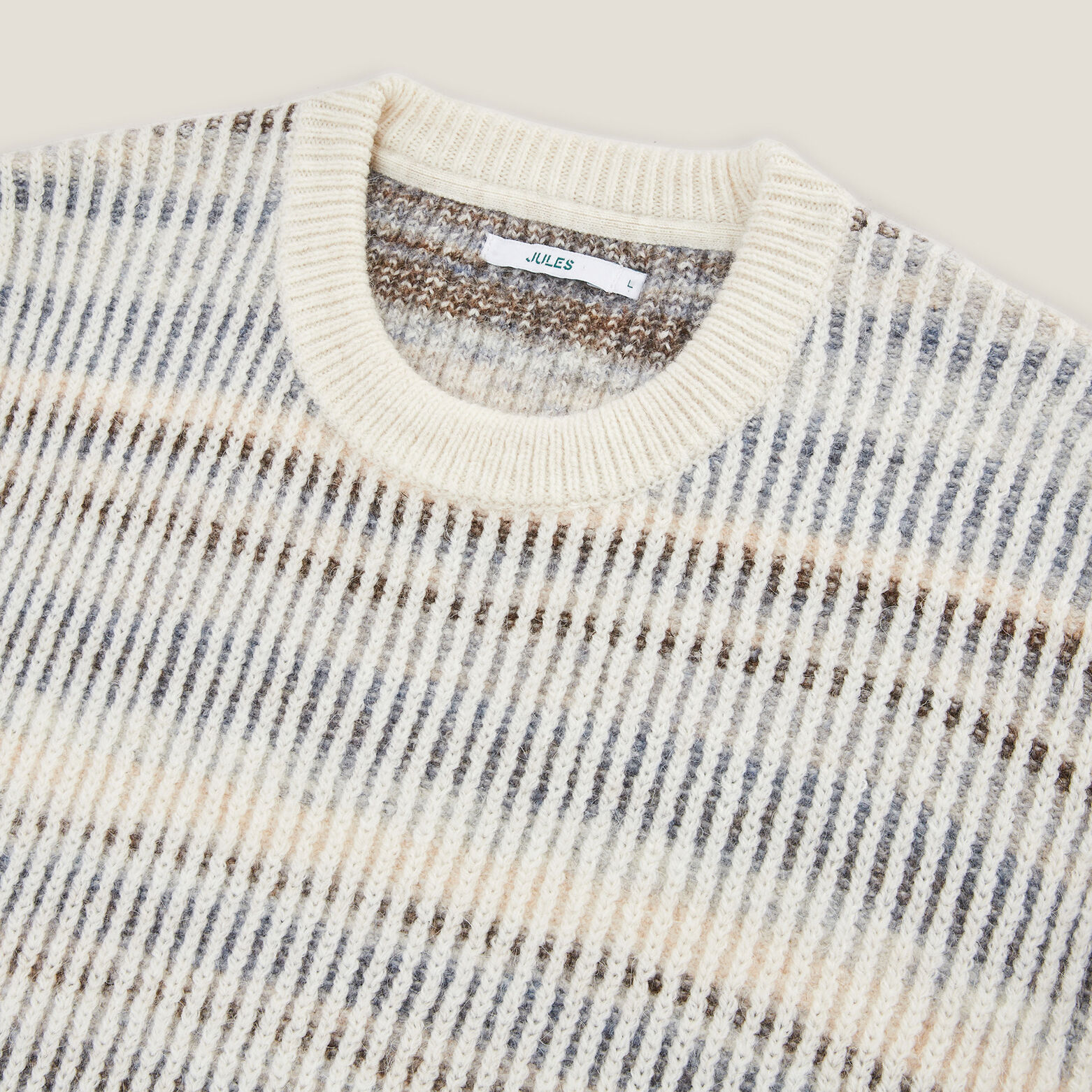 Trui met ronde hals en kleurverloopeffect