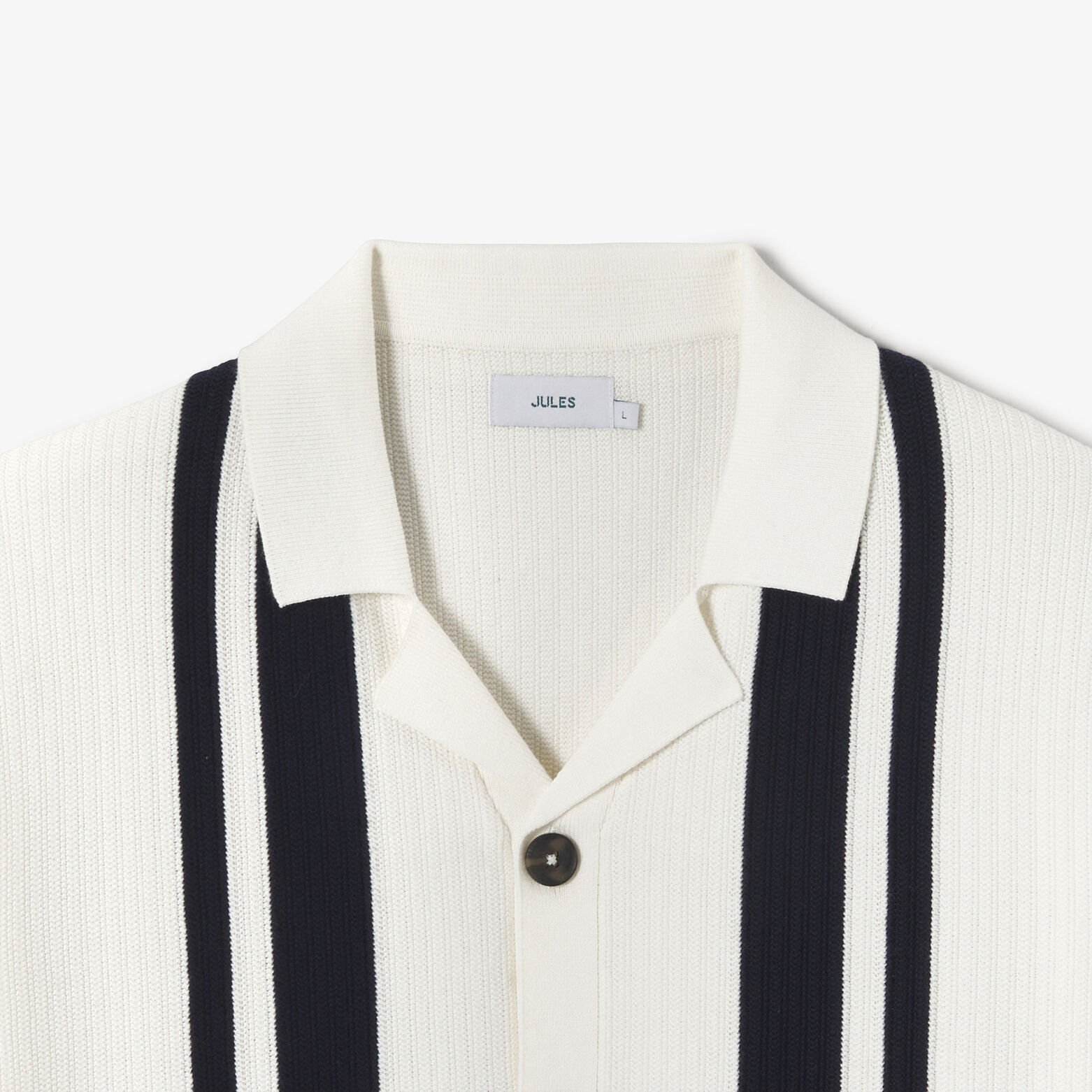 Chemisette en maille col requin ray&eacute;