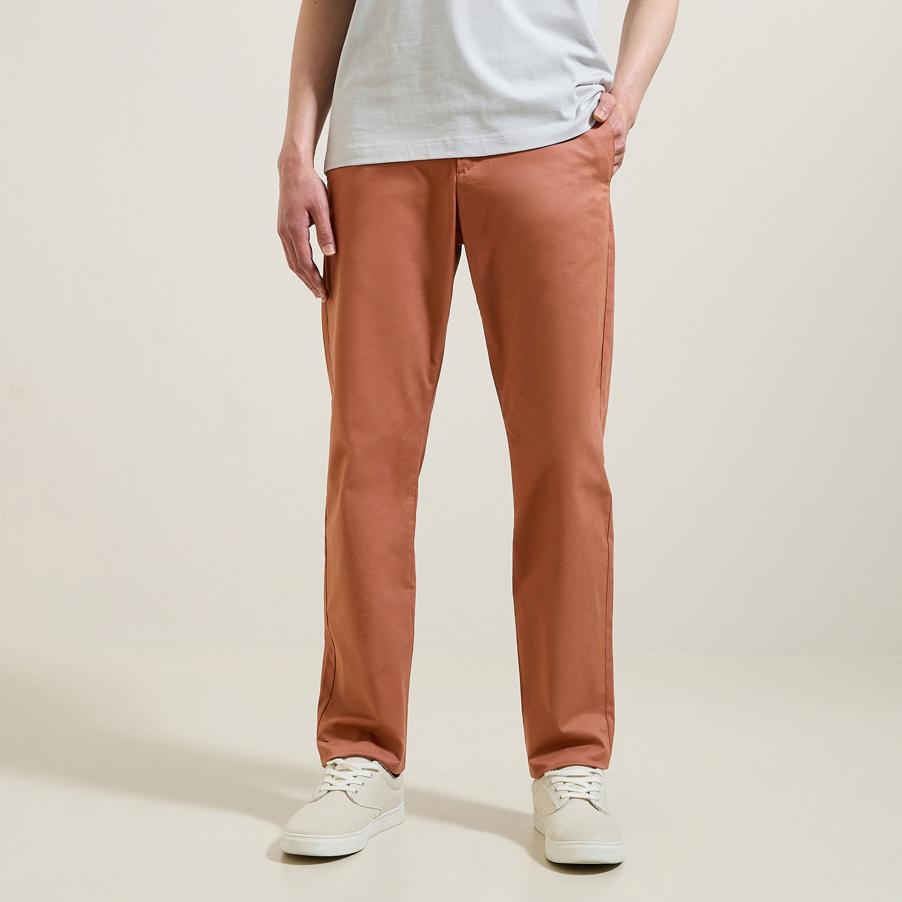 Pantalon chino Orange homme Jules