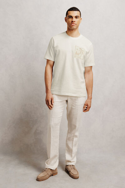 Tee shirt brod&eacute; textur&eacute;