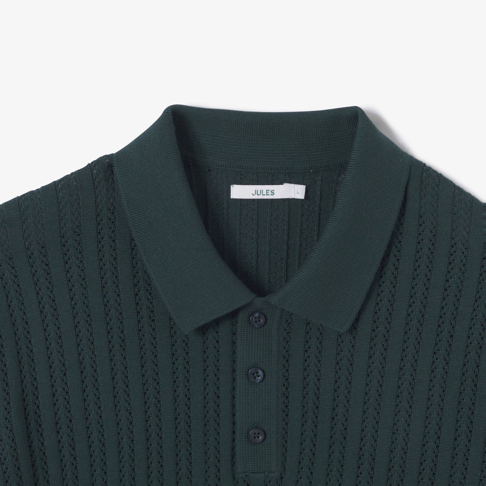 Polo en maille manches courtes jeux de points