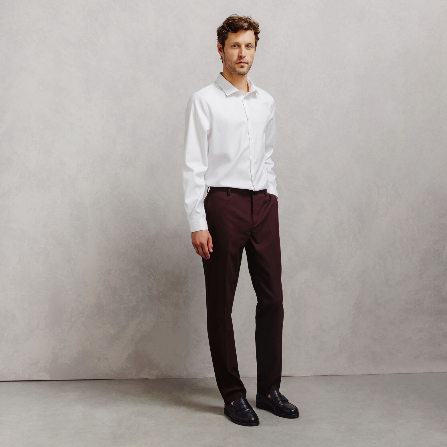 Pantalon de costume confort uni