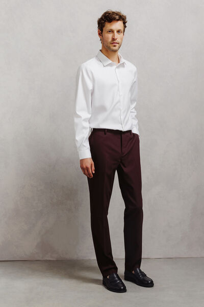 Pantalon de costume confort uni