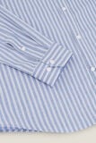Chemise regular à rayures en coton