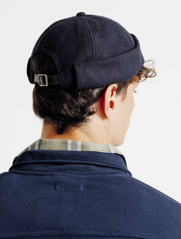 Casquette sans visi&egrave;re en flanelle