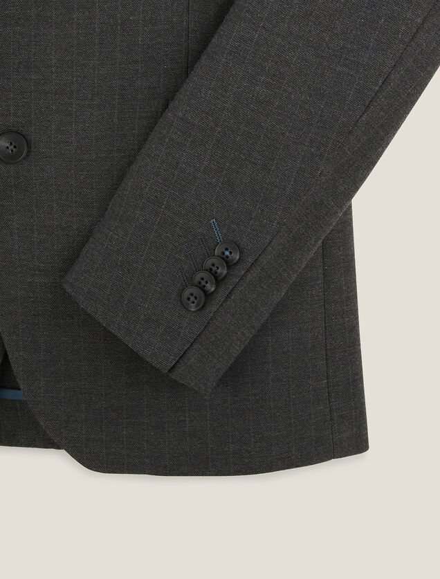 Veste de costume slim &agrave; rayures