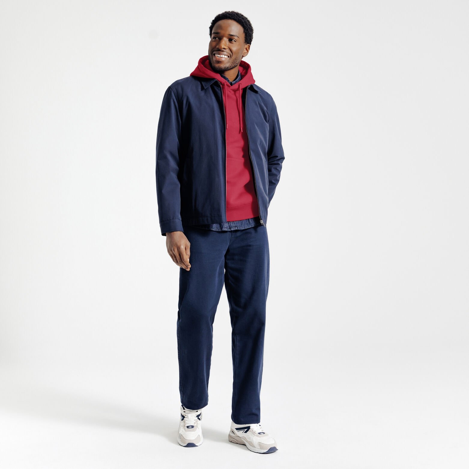 Effen sweater met kap