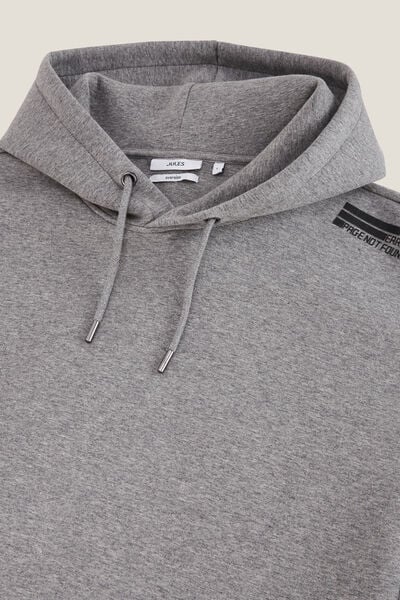 Rechtvallende oversized sweater met kap